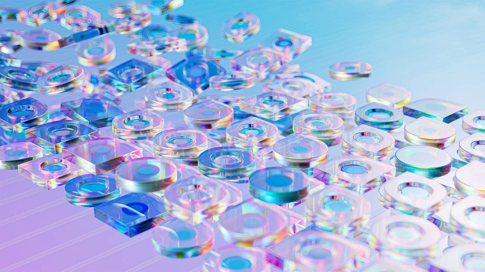 a group of transparent circles webhooks