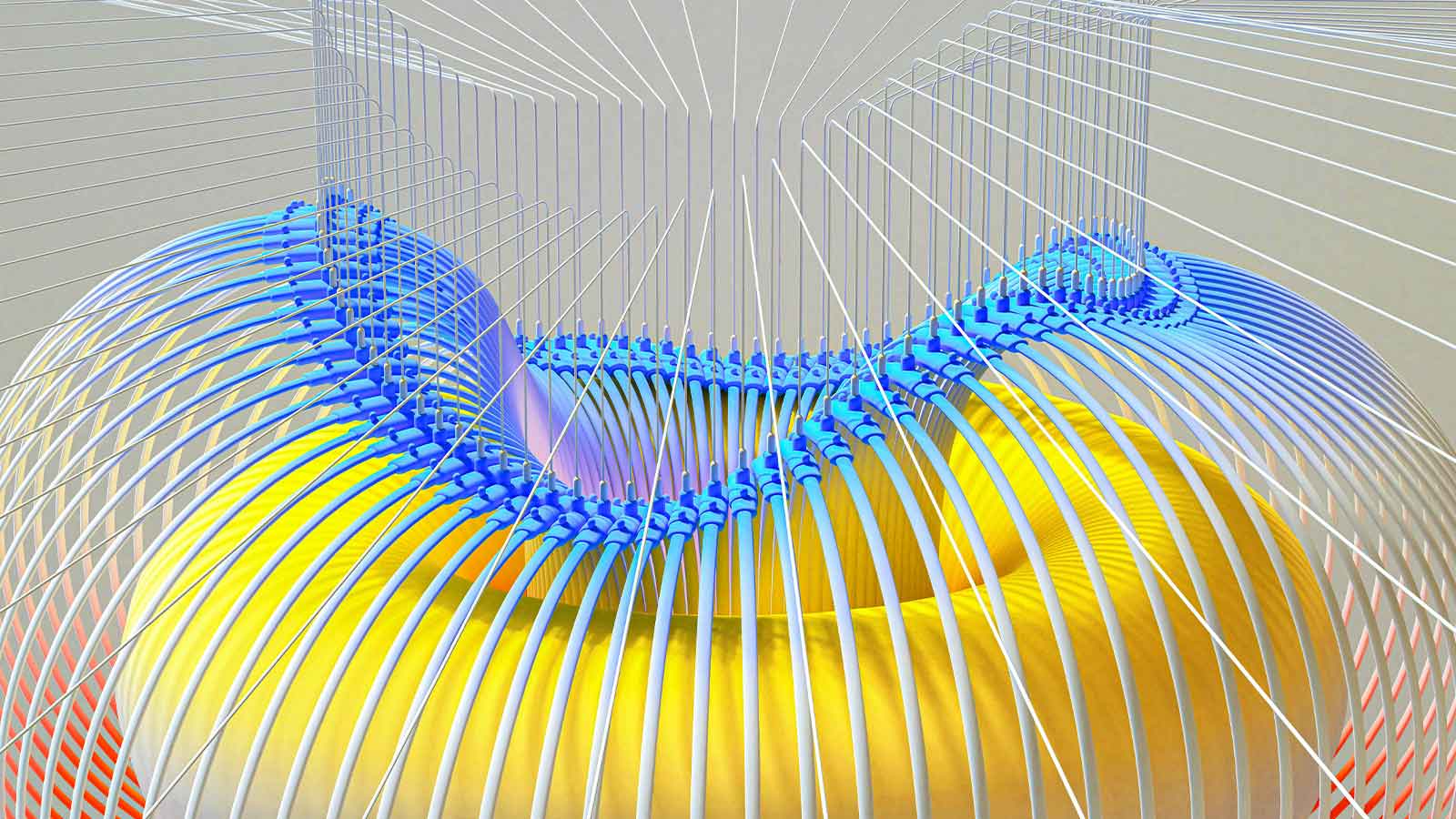 a yellow and blue wire symbolizing lenders title report process