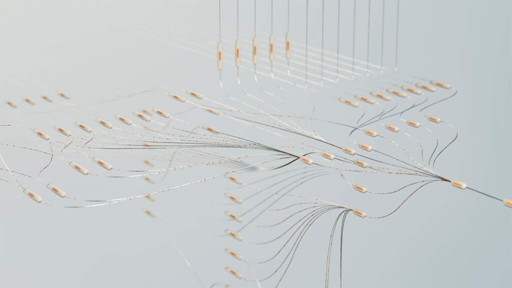 a close-up of several wires API & JSON Data