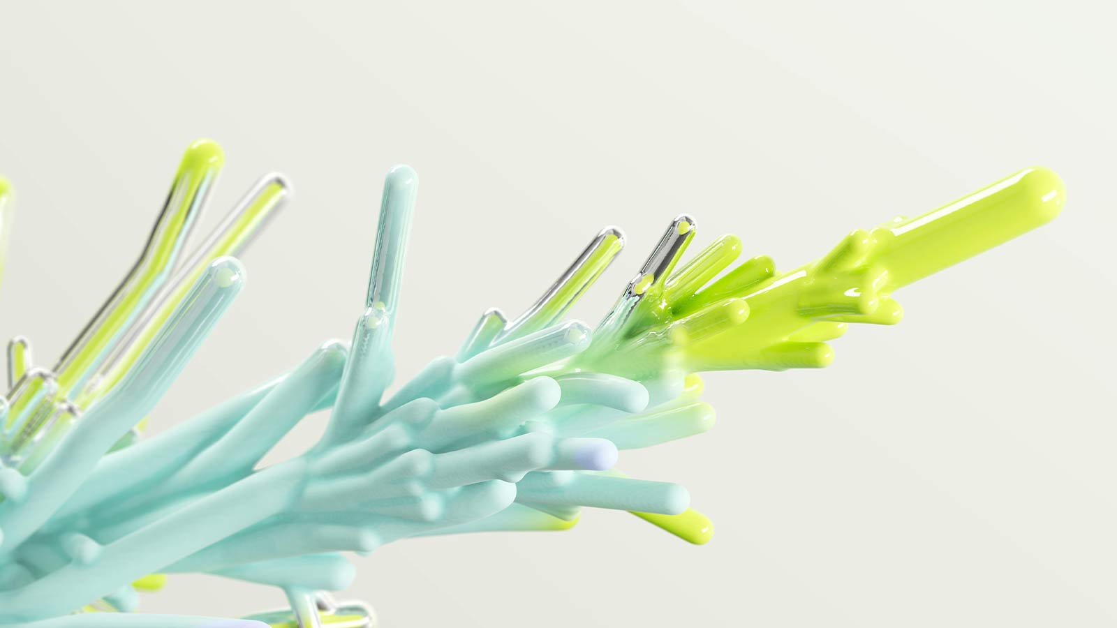 a close up of a bunch of blue and green objects API & JSON Data