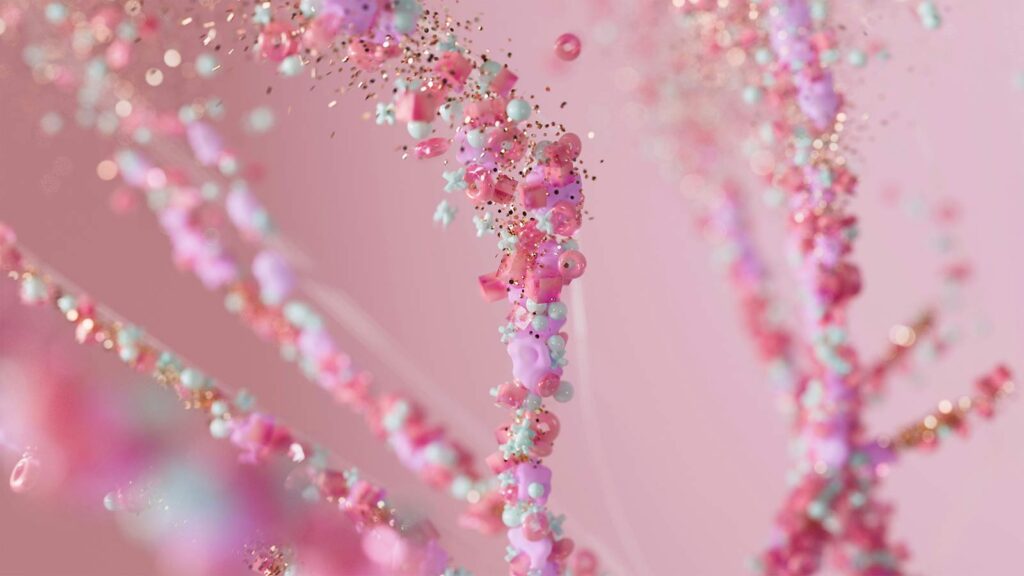 a close up of beads ECC algorithms