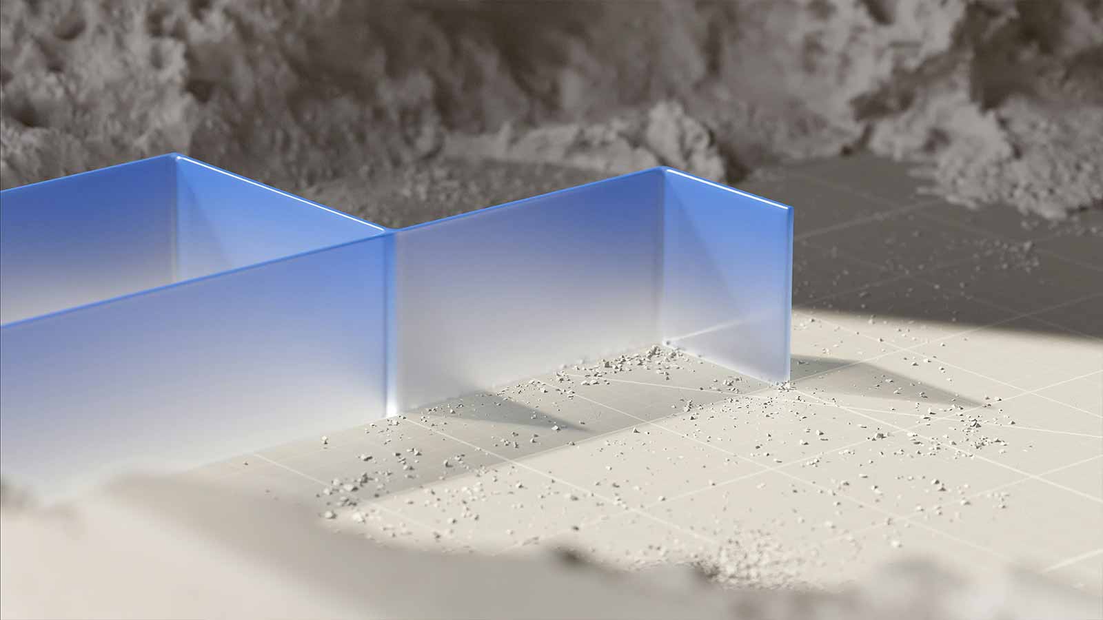 a clear plastic piece on a tile floor philadelphia property search