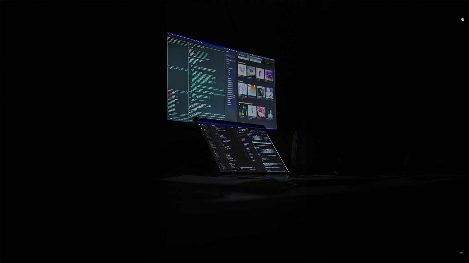 a computer screen with a screen showing a program webhook