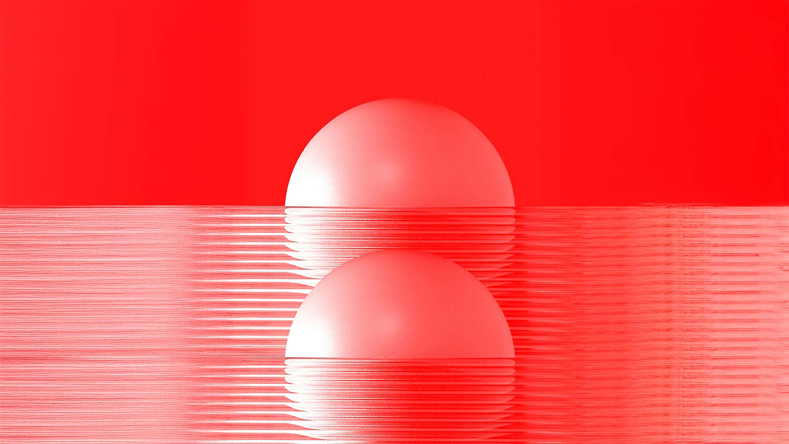 a red sphere with a red background property deed
