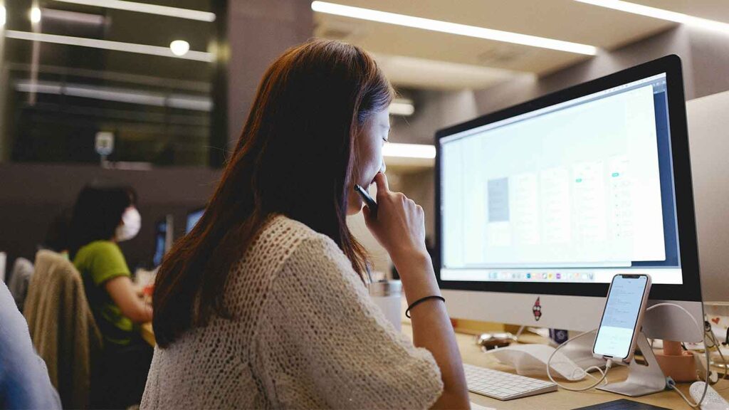 person working on Title Data