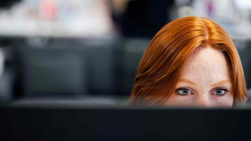 girl working on Title Errors